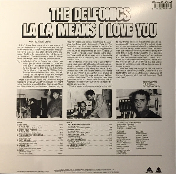 The Delfonics ~ La La Means I Love You (Vinyl) - Djungel & Jazz