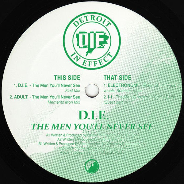 D.I.E. : The Men You'll Never See (12", EP, RE, RM)