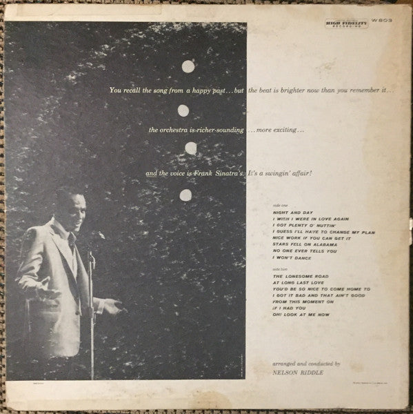 Frank Sinatra ~ A Swingin' Affair (Vinyl) - Djungel & Jazz