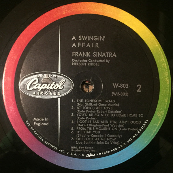 Frank Sinatra ~ A Swingin' Affair (Vinyl) - Djungel & Jazz