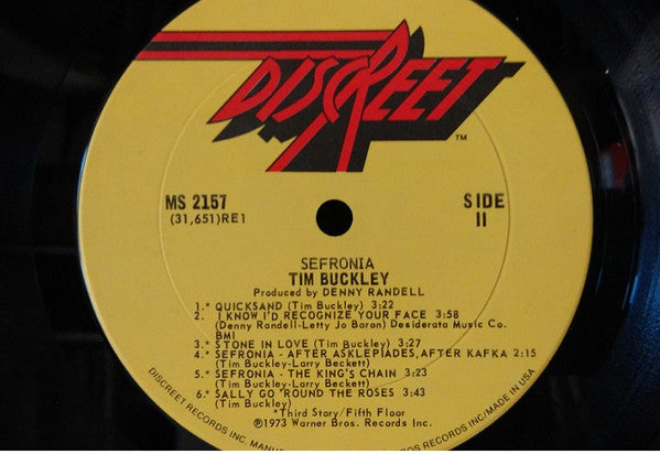 Tim Buckley ~ Sefronia (Vinyl) - Djungel & Jazz