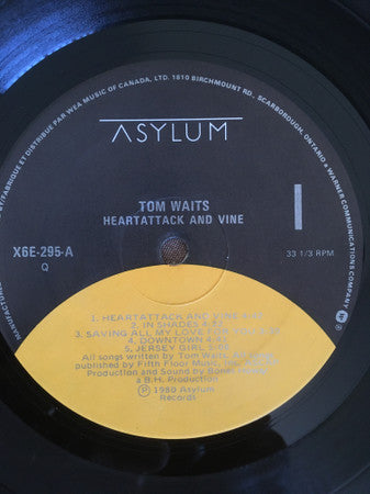 Tom Waits ~ Heartattack And Vine (Vinyl) - Djungel & Jazz