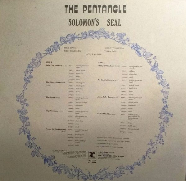 The Pentangle ~ Solomon&#039;s Seal (Vinyl) - Djungel & Jazz