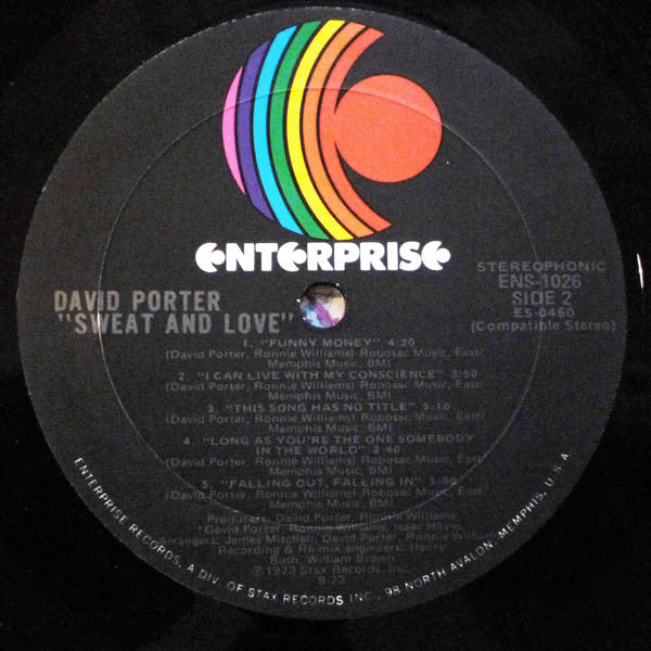 David Porter ~ Sweat & Love (Vinyl) - Djungel & Jazz