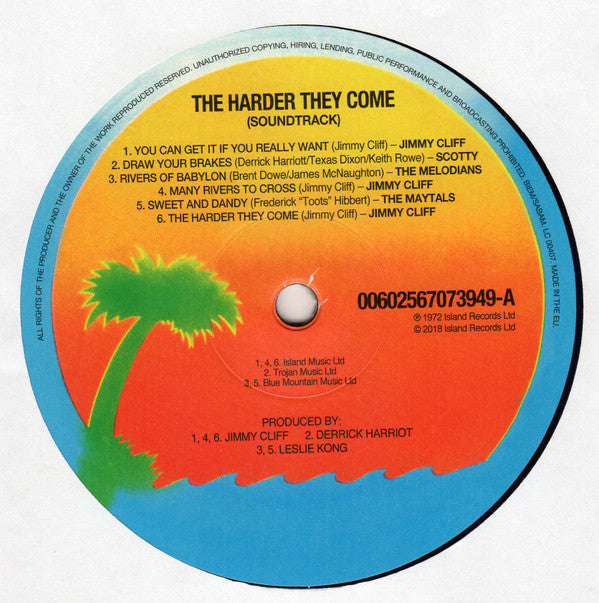 Various ~ The Harder They Come (Original Soundtrack Recording) (Vinyl) - Djungel & Jazz