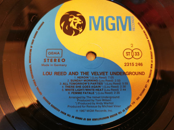 Lou Reed & The Velvet Underground ~ Lou Reed & The Velvet Underground (Vinyl) - Djungel & Jazz
