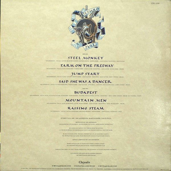 Jethro Tull : Crest Of A Knave (LP, Album)