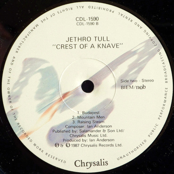 Jethro Tull : Crest Of A Knave (LP, Album)