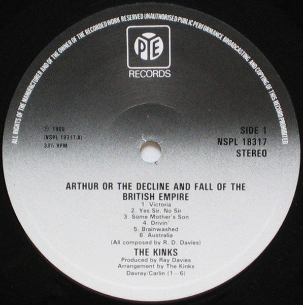 The Kinks ~ Arthur Or The Decline And Fall Of The British Empire (Vinyl) - Djungel & Jazz