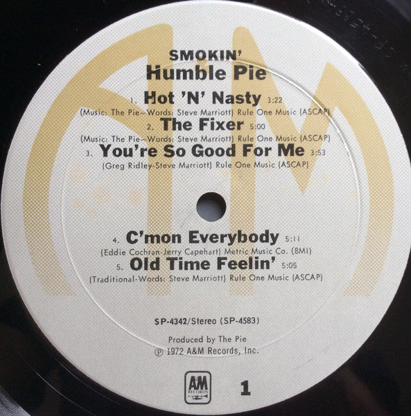 Humble Pie ~ Smokin' (Vinyl) - Djungel & Jazz