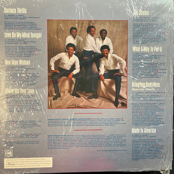 The Temptations : Surface Thrills (LP, Album)