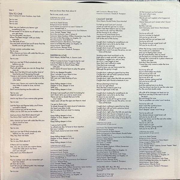 The Temptations : Surface Thrills (LP, Album)