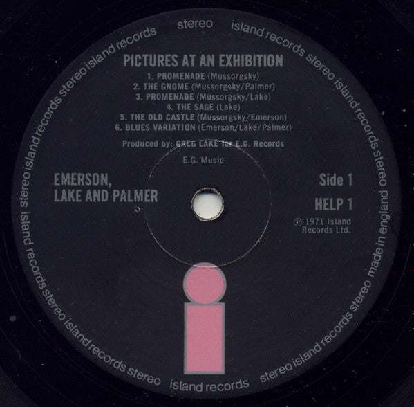 Emerson, Lake & Palmer ~ Pictures At An Exhibition (Vinyl) - Djungel & Jazz