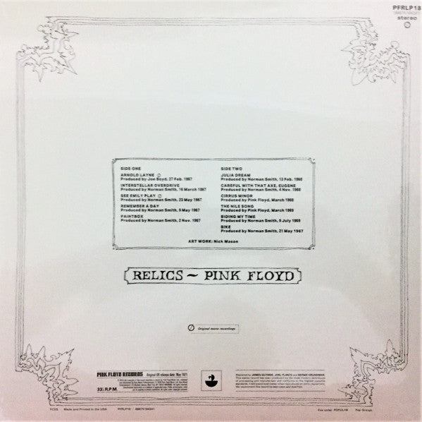 Pink Floyd ~ Relics (Vinyl) - Djungel & Jazz