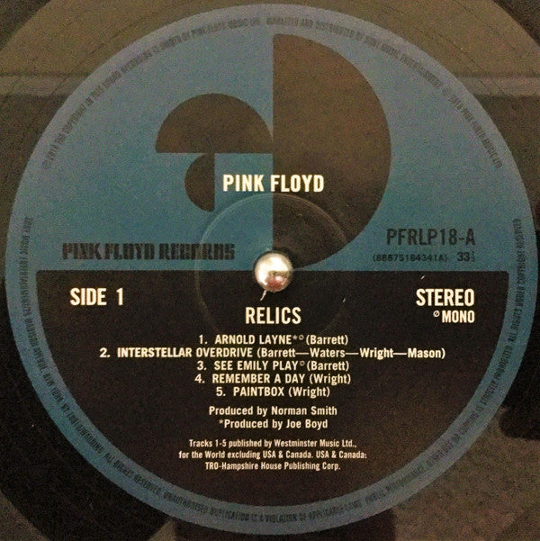 Pink Floyd ~ Relics (Vinyl) - Djungel & Jazz