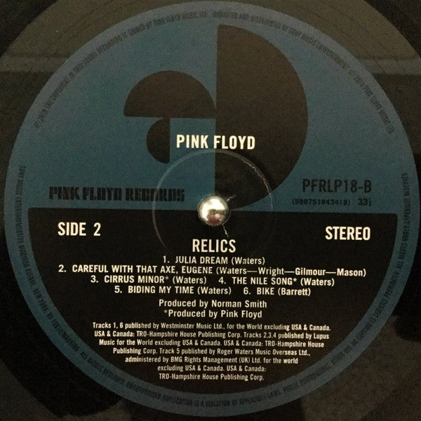 Pink Floyd ~ Relics (Vinyl) - Djungel & Jazz
