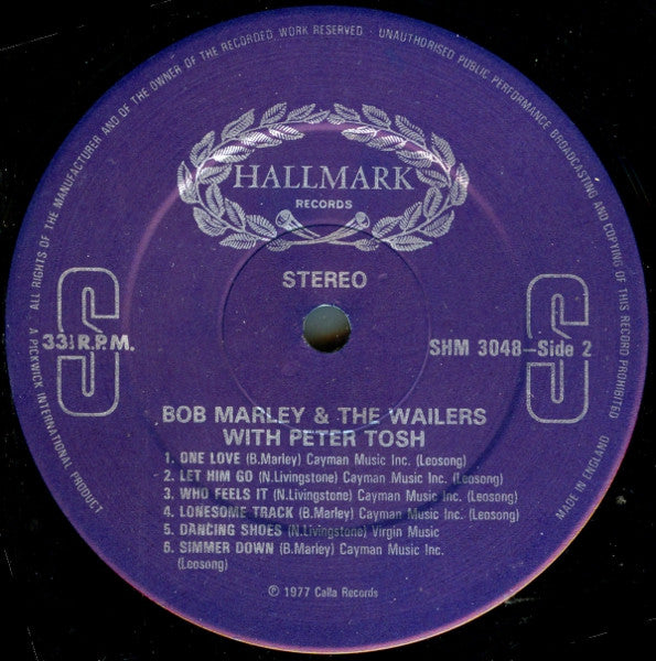 Bob Marley & The Wailers With Peter Tosh : Bob Marley And The Wailers With Peter Tosh (LP, Comp)