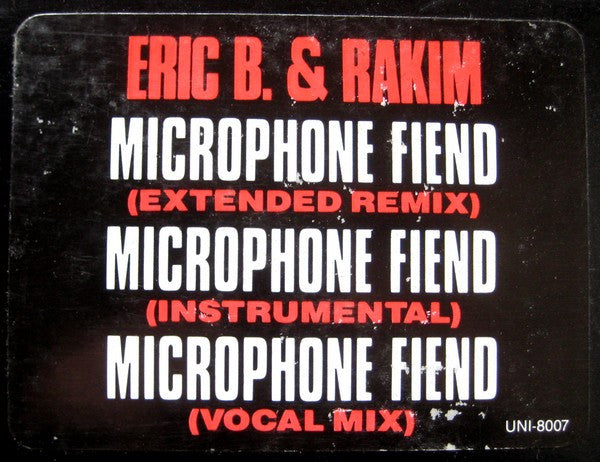 Eric B. & Rakim ~ Microphone Fiend (Vinyl) - Djungel & Jazz