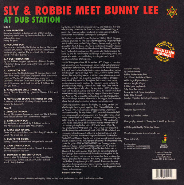 Sly & Robbie Meet Bunny Lee ~ At Dub Station (Vinyl) - Djungel & Jazz