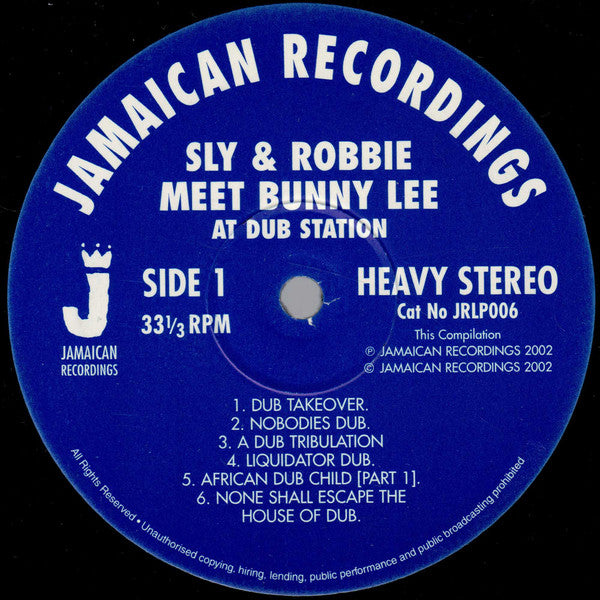 Sly & Robbie Meet Bunny Lee ~ At Dub Station (Vinyl) - Djungel & Jazz