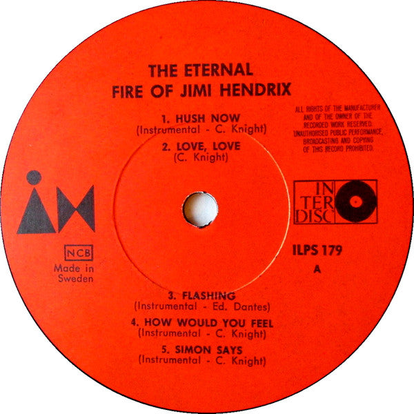 Jimi Hendrix With Curtis Knight : The Eternal Fire Of Jimi Hendrix (LP)