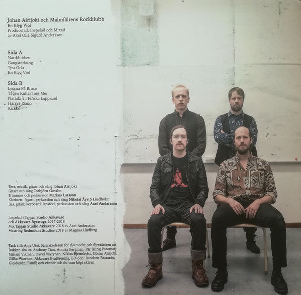 Johan Airijoki Och Malmfältens Rockklubb : En Blyg Viol (LP, Album)