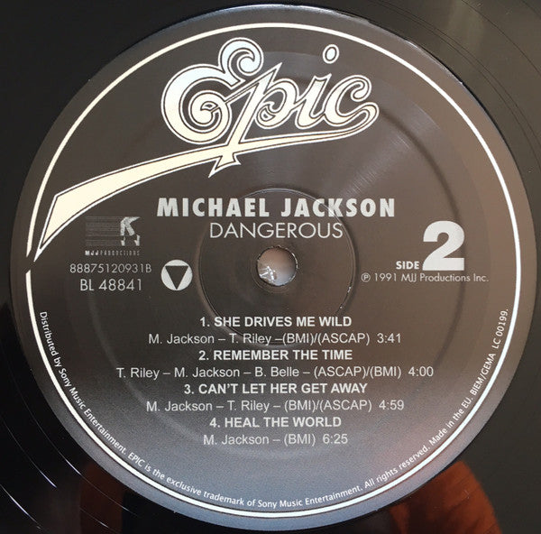 Michael Jackson ~ Dangerous (Vinyl) - Djungel & Jazz