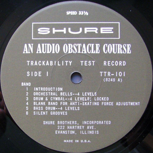 No Artist ~ An Audio Obstacle Course - Shure Trackability Test Record (Vinyl) - Djungel & Jazz