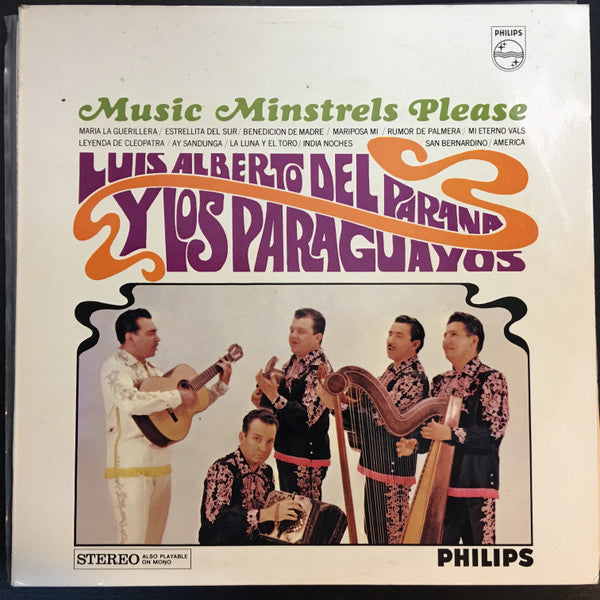 Luis Alberto del Parana y Los Paraguayos ~ Music Minstrels Please ! (Vinyl) - Djungel & Jazz