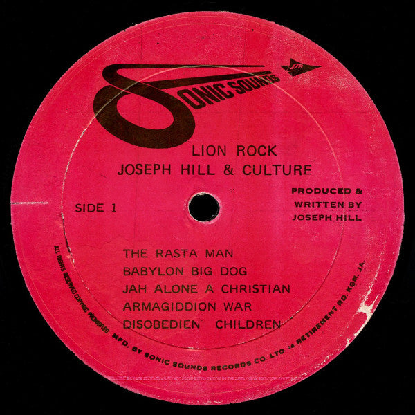 Culture Featuring Joseph Hill : Lion Rock (LP, Album)