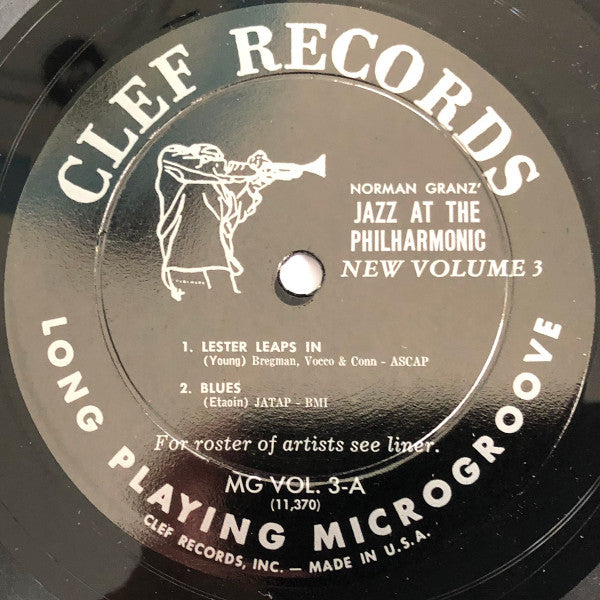 Norman Granz' Jazz At The Philharmonic* : Norman Granz' Jazz At The Philharmonic New Volume 3 (Formerly Vols. 4 And 5) (LP, Comp, Mono)