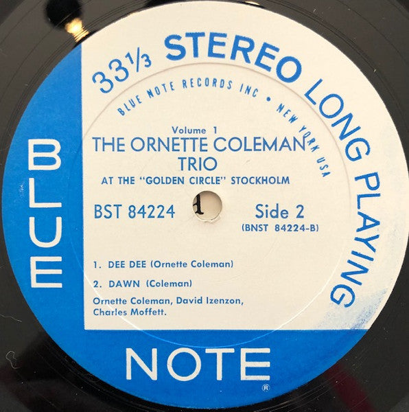 The Ornette Coleman Trio ~ At The "Golden Circle" Stockholm (Volume One) (Vinyl) - Djungel & Jazz