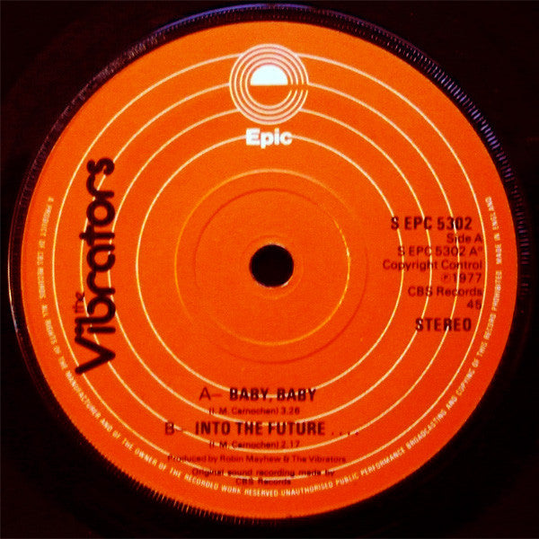 The Vibrators : Baby, Baby (7", Single)