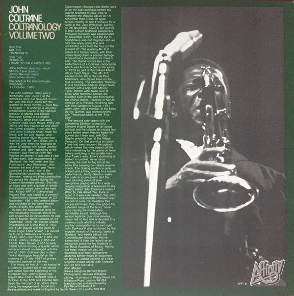 John Coltrane ~ Coltranology Volume Two (Vinyl) - Djungel & Jazz