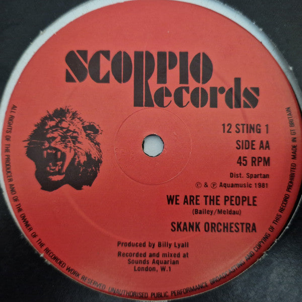 Skank Orchestra : We Are The People / Back Is On The Wall (12", Single)