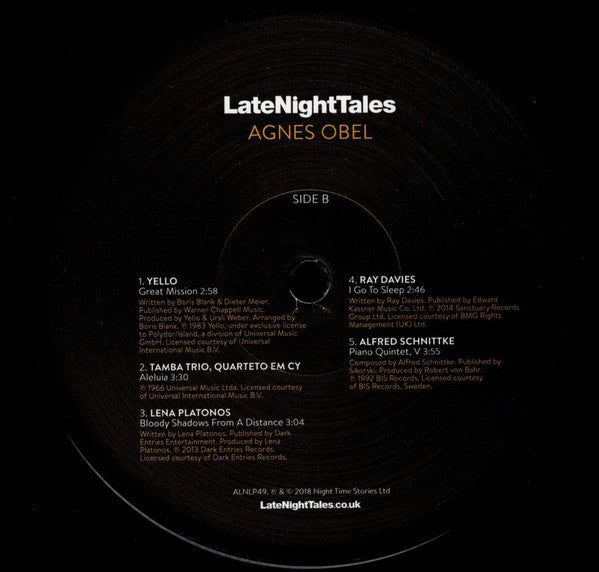 Agnes Obel ~ LateNightTales (Vinyl) - Djungel & Jazz