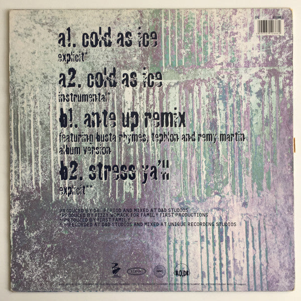 M.O.P. ~ Cold As Ice / Ante Up (Remix) (Vinyl) - Djungel & Jazz