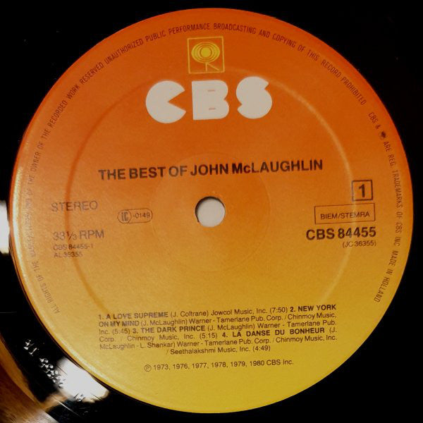 John McLaughlin ~ The Best Of (Vinyl) - Djungel & Jazz