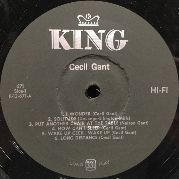 Cecil Gant ~  The Late... Cecil Gant The Voice That Has Never Been Copied (Vinyl) - Djungel & Jazz
