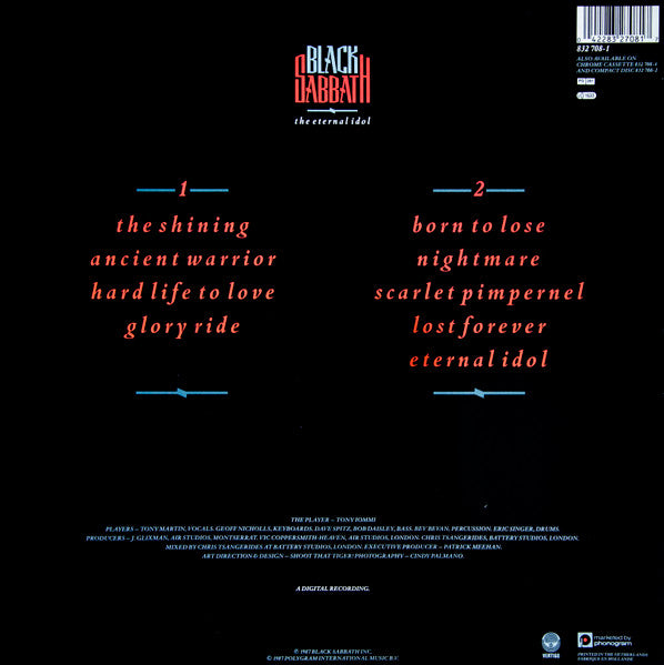 Black Sabbath ~ The Eternal Idol (Vinyl) - Djungel & Jazz