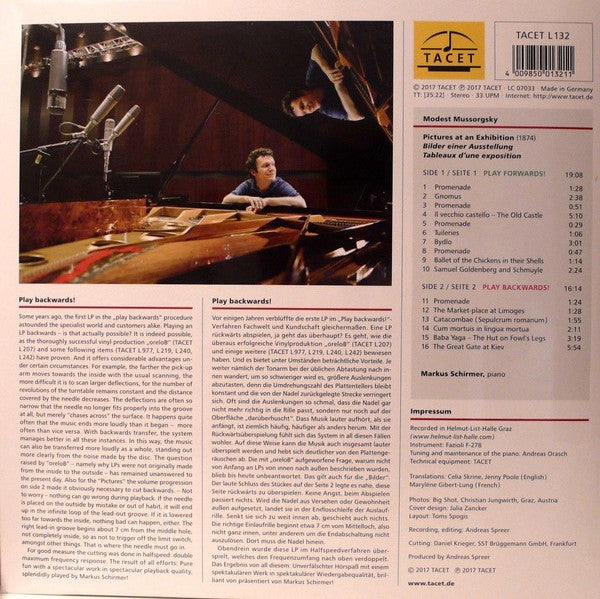 Markus Schirmer, Modest Mussorgsky ~ Pictures At An Exhibition (Vinyl) - Djungel & Jazz