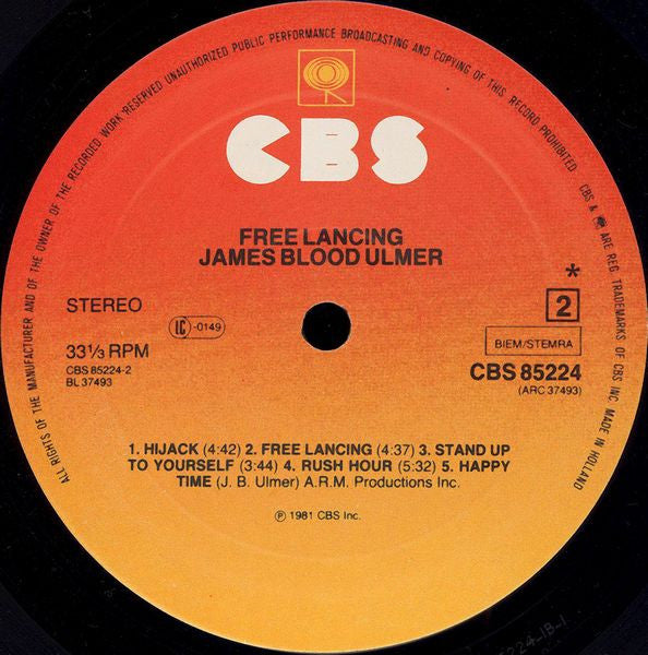James Blood Ulmer ~ Free Lancing (Vinyl) - Djungel & Jazz