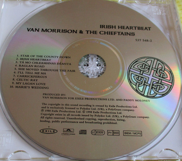 Van Morrison & The Chieftains ~ Irish Heartbeat (Vinyl) - Djungel & Jazz