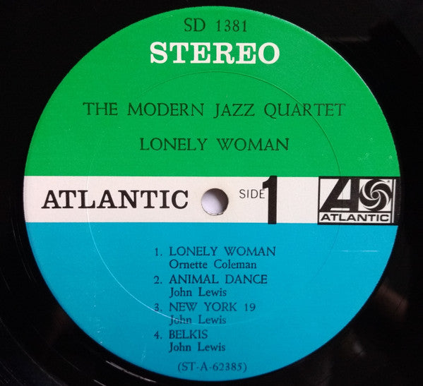 The Modern Jazz Quartet : Lonely Woman (LP, Album, RE)