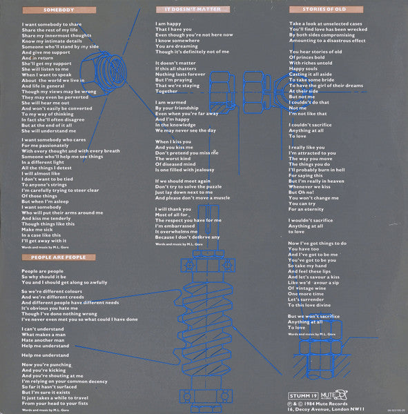 Depeche Mode : Some Great Reward (LP, Album)