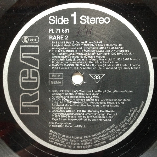 Various ~ Rare 2 (Vinyl) - Djungel & Jazz