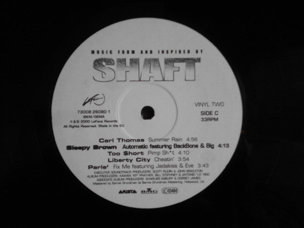 Various ~ Music From And Inspired By Shaft (Vinyl) - Djungel & Jazz