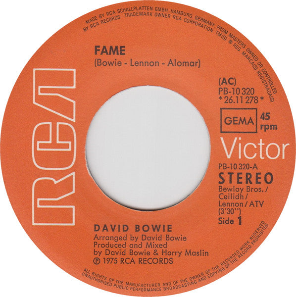 David Bowie : Fame (7")