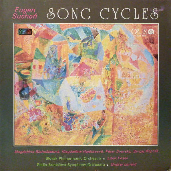 Eugen Suchoň - Magdaléna Blahušiaková, Magdaléna Hajóssyová, Peter Dvorský, Sergej Kopčák, Slovak Philharmonic Orchestra, Libor Pešek / Radio Bratislava Orchestra, Ondrej Lenárd ~ Song Cycles (Vinyl) - Djungel & Jazz