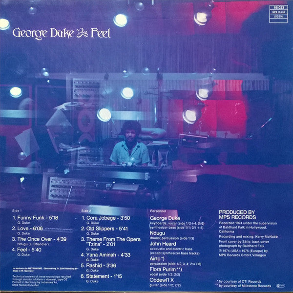 George Duke ~ Feel (Vinyl) - Djungel & Jazz